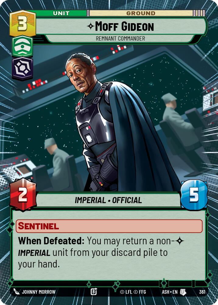Moff Gideon - Remnant Commander (361) (Hyperspace) (361) [Ashes of the Empire] | Shuffle n Cut Hobbies & Games