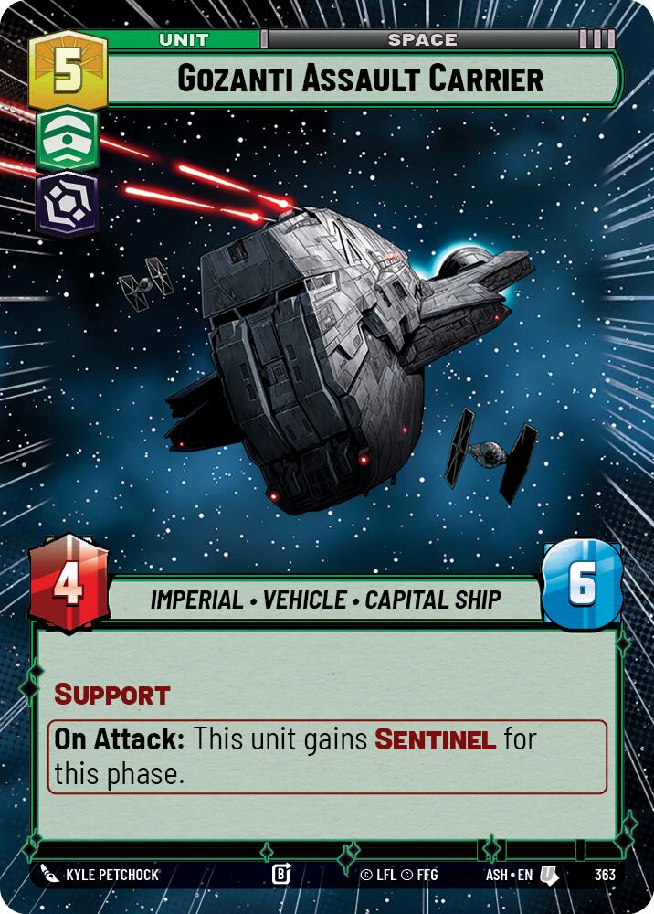 Gozanti Assault Carrier (363) (Hyperspace) (363) [Ashes of the Empire] | Shuffle n Cut Hobbies & Games