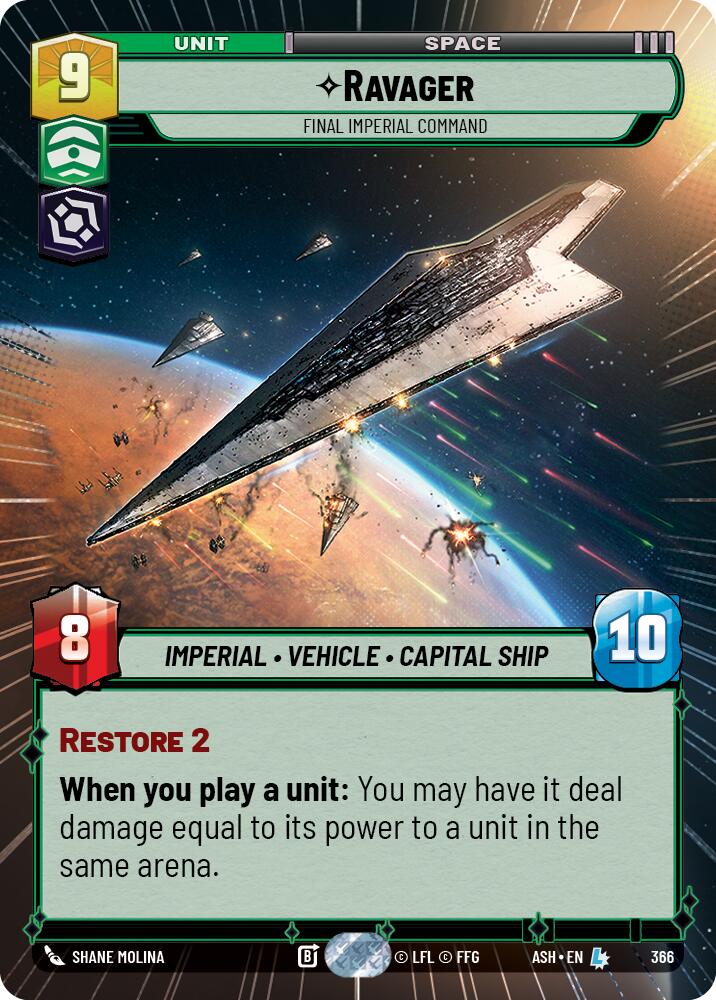 Ravager - Final Imperial Command (366) (Hyperspace) (366) [Ashes of the Empire] | Shuffle n Cut Hobbies & Games