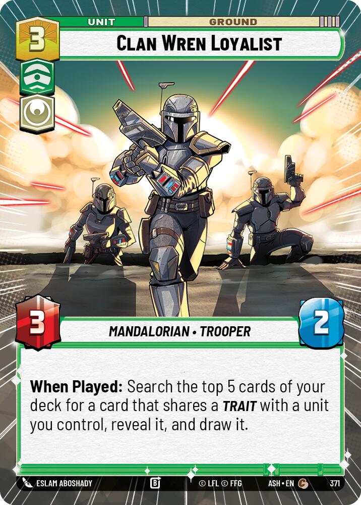 Clan Wren Loyalist (371) (Hyperspace) (371) [Ashes of the Empire] | Shuffle n Cut Hobbies & Games