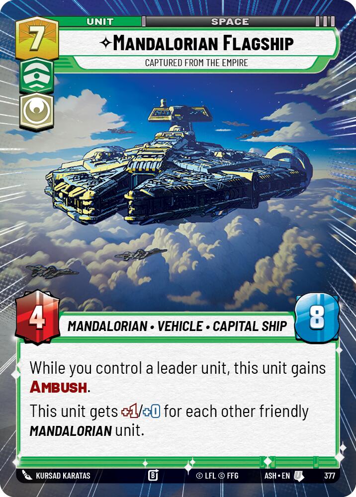 Mandalorian Flagship - Captured from the Empire (377) (Hyperspace) (377) [Ashes of the Empire] | Shuffle n Cut Hobbies & Games