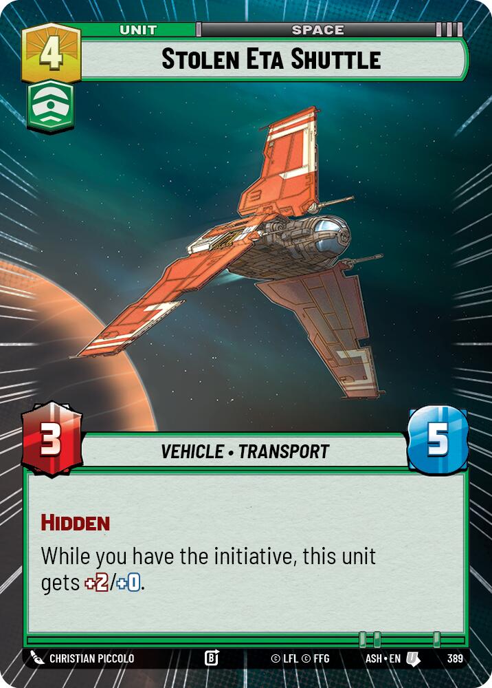 Stolen Eta Shuttle (389) (Hyperspace) (389) [Ashes of the Empire] | Shuffle n Cut Hobbies & Games