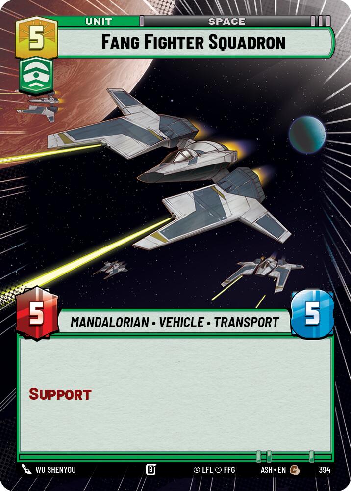 Fang Fighter Squadron (394) (Hyperspace) (394) [Ashes of the Empire] | Shuffle n Cut Hobbies & Games