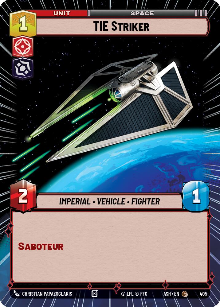 TIE Striker (405) (Hyperspace) (405) [Ashes of the Empire] | Shuffle n Cut Hobbies & Games
