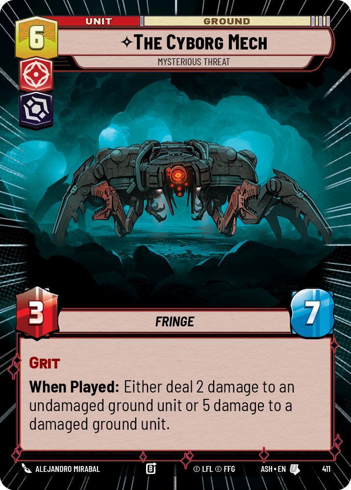 The Cyborg Mech - Mysterious Threat (411) (Hyperspace) (411) [Ashes of the Empire] | Shuffle n Cut Hobbies & Games