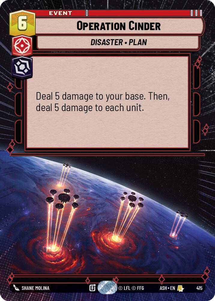 Operation Cinder (415) (Hyperspace) (415) [Ashes of the Empire] | Shuffle n Cut Hobbies & Games