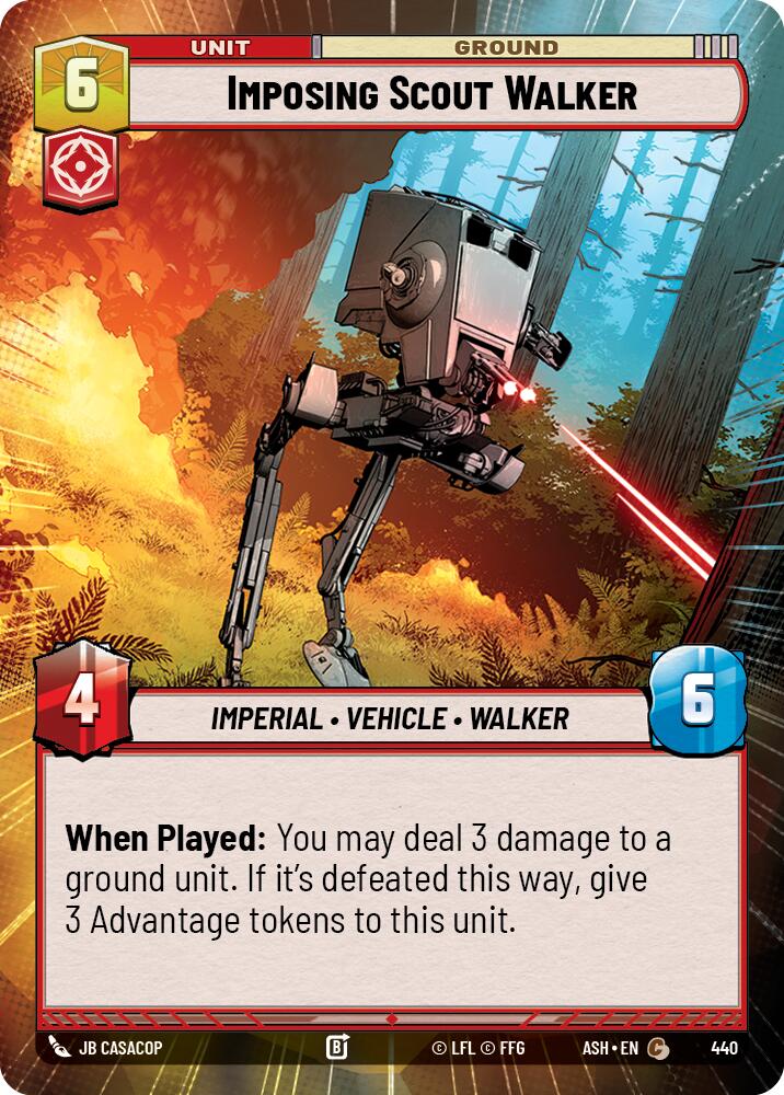 Imposing Scout Walker (440) (Hyperspace) (440) [Ashes of the Empire] | Shuffle n Cut Hobbies & Games