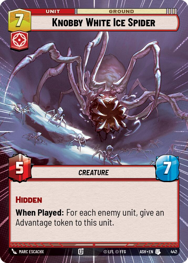 Knobby White Ice Spider (442) (Hyperspace) (442) [Ashes of the Empire] | Shuffle n Cut Hobbies & Games