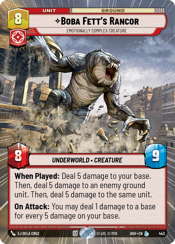 Boba Fett's Rancor - Emotionally Complex Creature (443) (Hyperspace) (443) [Ashes of the Empire] | Shuffle n Cut Hobbies & Games