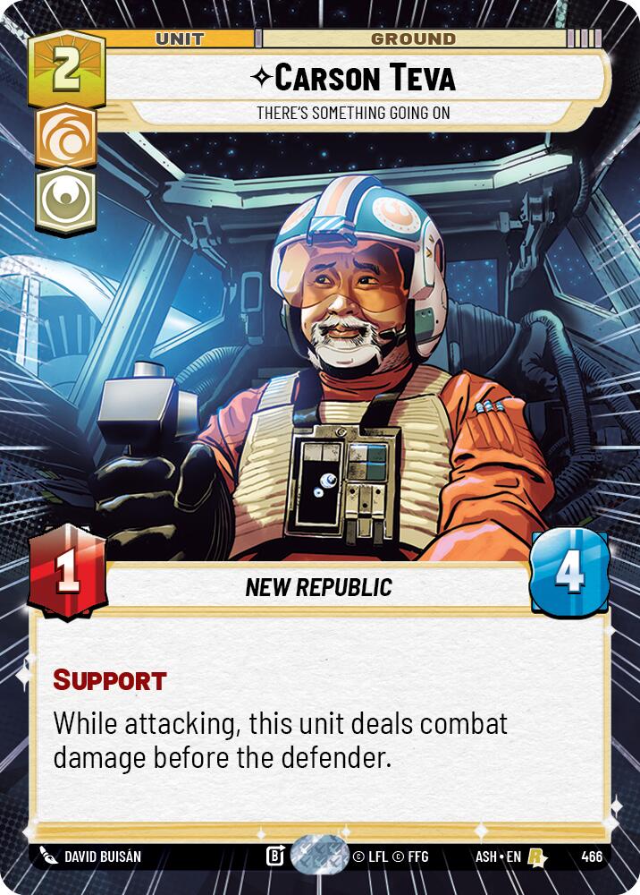 Carson Teva - There's Something Going On (466) (Hyperspace) (466) [Ashes of the Empire] | Shuffle n Cut Hobbies & Games