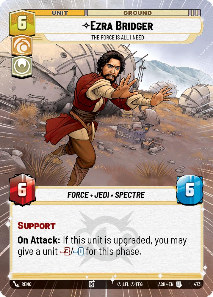 Ezra Bridger - The Force is All I Need (473) (Hyperspace) (473) [Ashes of the Empire] | Shuffle n Cut Hobbies & Games