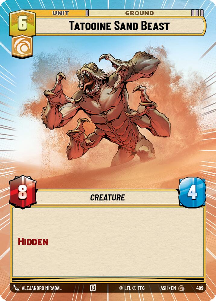 Tatooine Sand Beast (489) (Hyperspace) (489) [Ashes of the Empire] | Shuffle n Cut Hobbies & Games