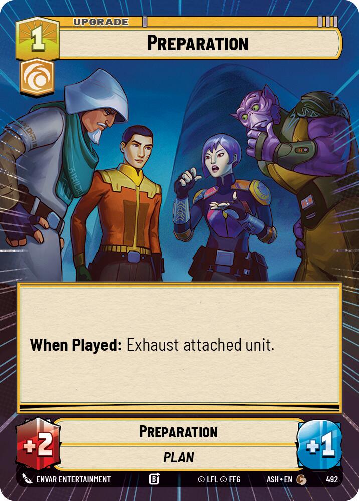Preparation (492) (Hyperspace) (492) [Ashes of the Empire] | Shuffle n Cut Hobbies & Games