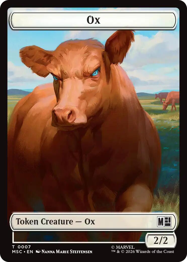 Ox // Vibranium Double-Sided Token [Marvel Super Heroes Commander Tokens] | Shuffle n Cut Hobbies & Games