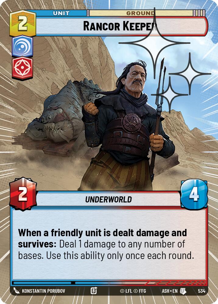 Rancor Keeper (534) (Hyperspace Foil) (534) [Ashes of the Empire] | Shuffle n Cut Hobbies & Games