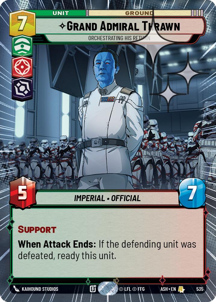 Grand Admiral Thrawn - Orchestrating His Return (535) (Hyperspace Foil) (535) [Ashes of the Empire] | Shuffle n Cut Hobbies & Games