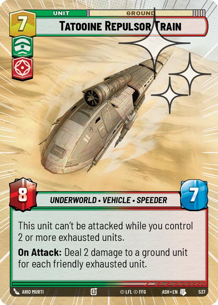 Tatooine Repulsor Train (537) (Hyperspace Foil) (537) [Ashes of the Empire] | Shuffle n Cut Hobbies & Games