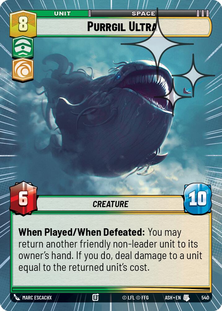 Purrgil Ultra (540) (Hyperspace Foil) (540) [Ashes of the Empire] | Shuffle n Cut Hobbies & Games