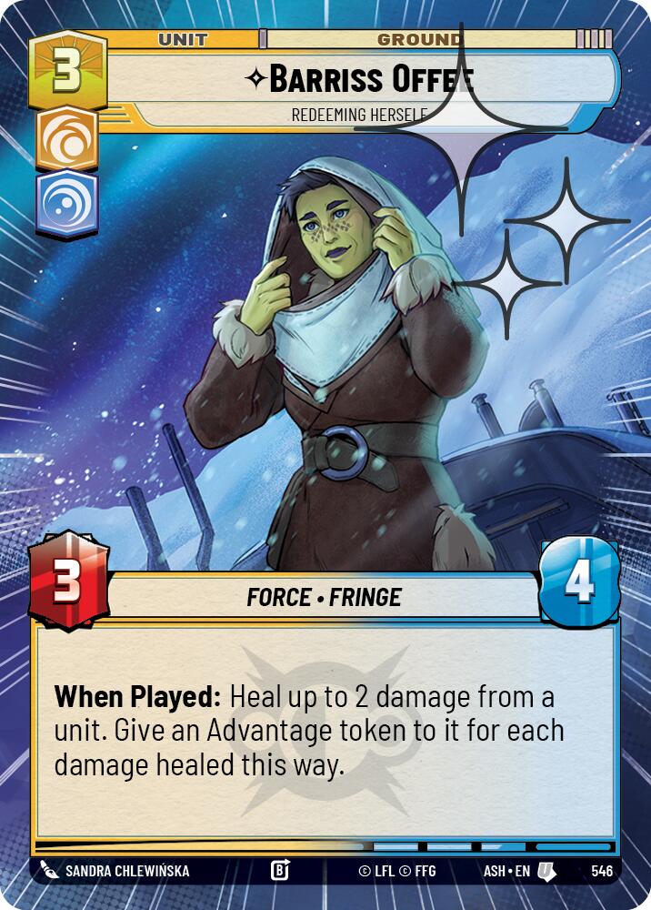 Barriss Offee - Redeeming Herself (546) (Hyperspace Foil) (546) [Ashes of the Empire] | Shuffle n Cut Hobbies & Games