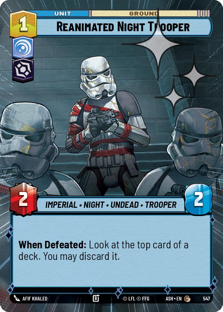 Reanimated Night Trooper (547) (Hyperspace Foil) (547) [Ashes of the Empire] | Shuffle n Cut Hobbies & Games