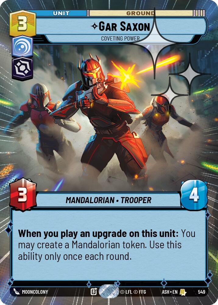 Gar Saxon - Coveting Power (549) (Hyperspace Foil) (549) [Ashes of the Empire] | Shuffle n Cut Hobbies & Games