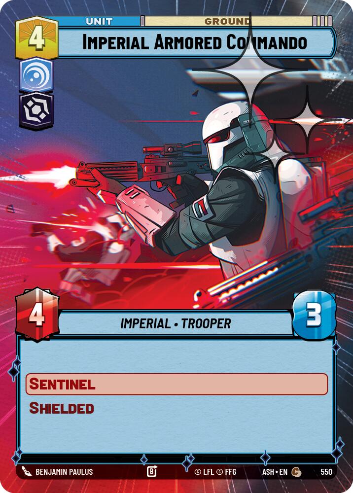 Imperial Armored Commando (550) (Hyperspace Foil) (550) [Ashes of the Empire] | Shuffle n Cut Hobbies & Games