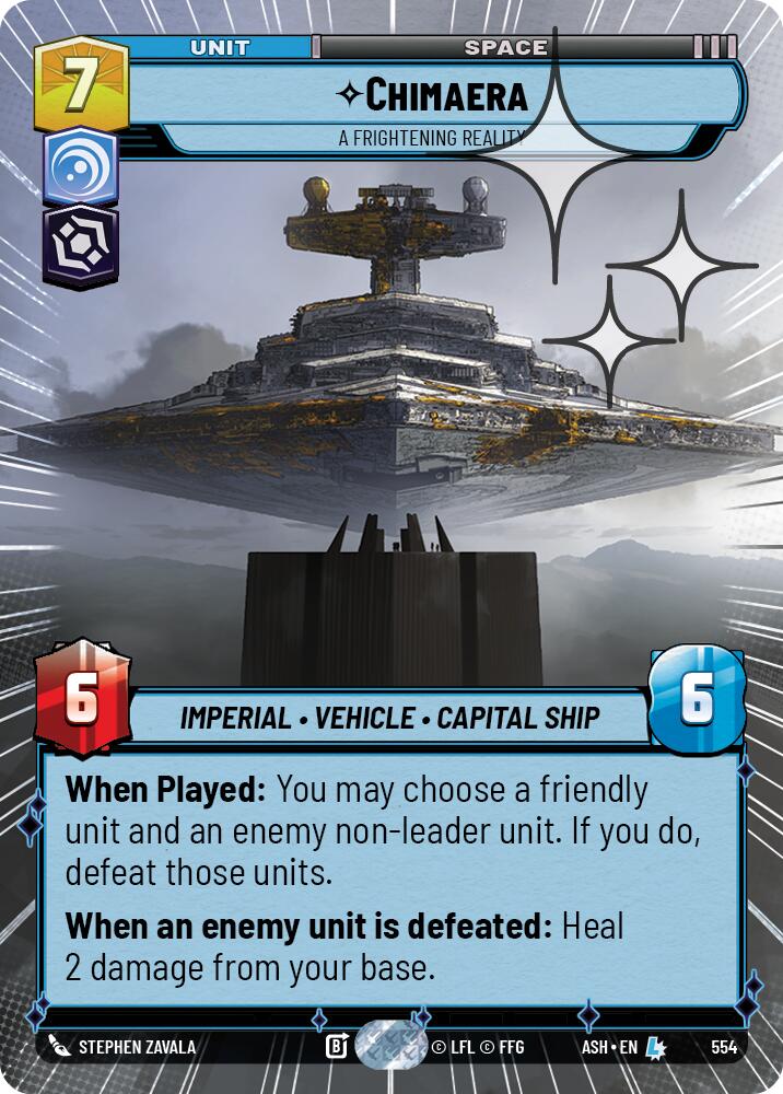 Chimaera - A Frightening Reality (554) (Hyperspace Foil) (554) [Ashes of the Empire] | Shuffle n Cut Hobbies & Games