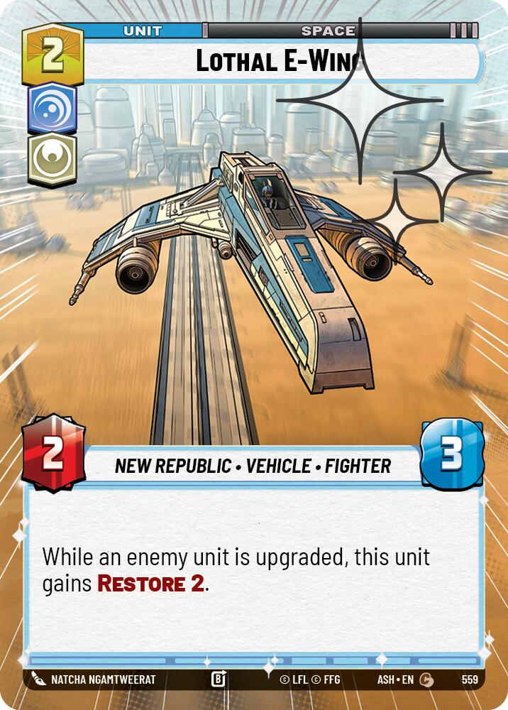 Lothal E-Wing (559) (Hyperspace Foil) (559) [Ashes of the Empire] | Shuffle n Cut Hobbies & Games