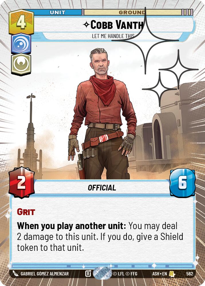 Cobb Vanth - Let Me Handle This (562) (Hyperspace Foil) (562) [Ashes of the Empire] | Shuffle n Cut Hobbies & Games