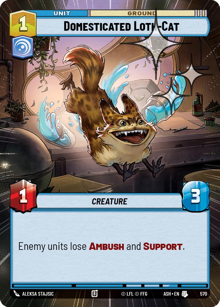 Domesticated Loth-Cat (570) (Hyperspace Foil) (570) [Ashes of the Empire] | Shuffle n Cut Hobbies & Games
