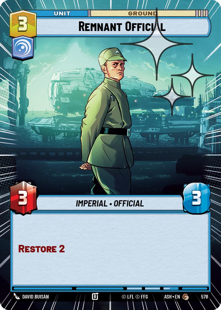 Remnant Official (578) (Hyperspace Foil) (578) [Ashes of the Empire] | Shuffle n Cut Hobbies & Games