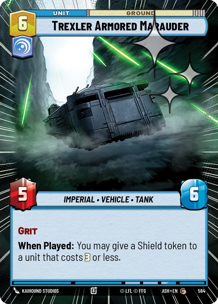 Trexler Armored Marauder (584) (Hyperspace Foil) (584) [Ashes of the Empire] | Shuffle n Cut Hobbies & Games