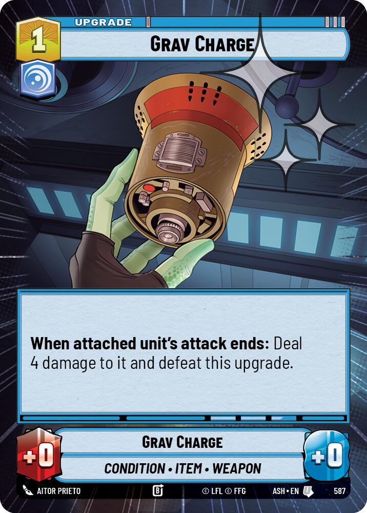 Grav Charge (587) (Hyperspace Foil) (587) [Ashes of the Empire] | Shuffle n Cut Hobbies & Games