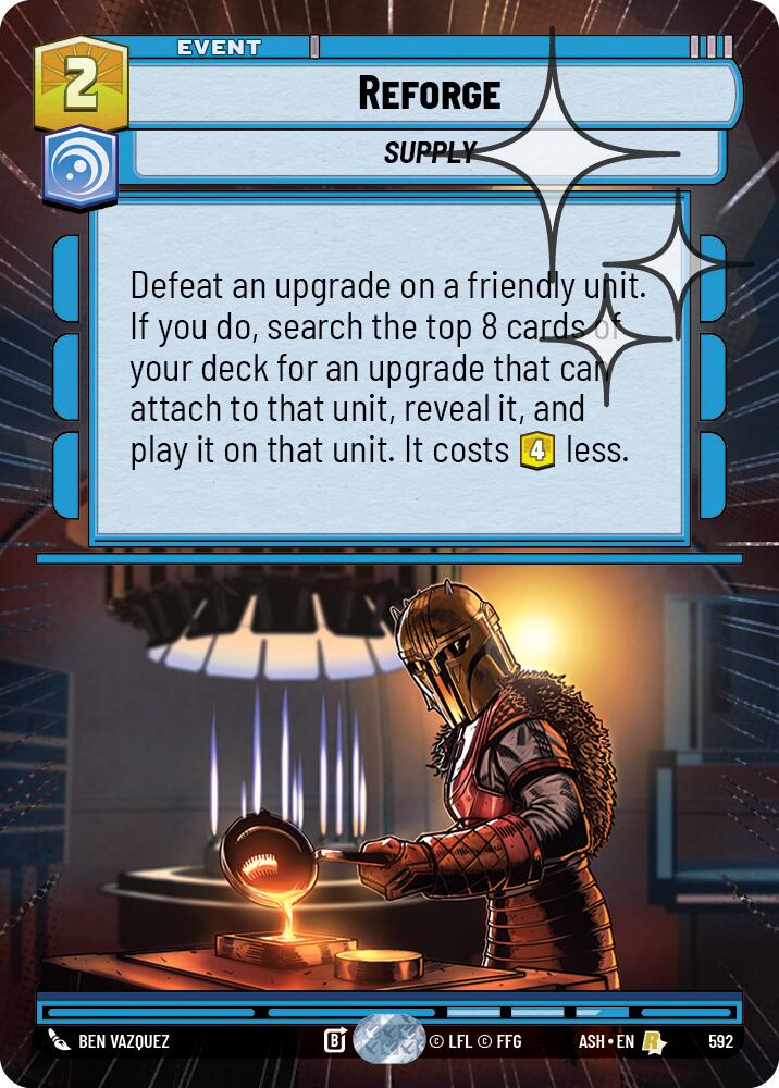 Reforge (592) (Hyperspace Foil) (592) [Ashes of the Empire] | Shuffle n Cut Hobbies & Games