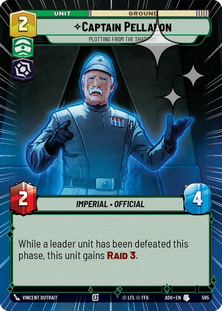 Captain Pellaeon - Plotting from the Shadows (595) (Hyperspace Foil) (595) [Ashes of the Empire] | Shuffle n Cut Hobbies & Games