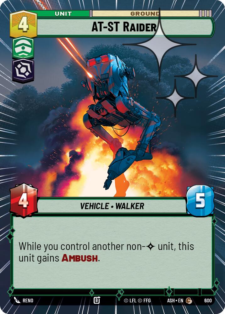 AT-ST Raider (600) (Hyperspace Foil) (600) [Ashes of the Empire] | Shuffle n Cut Hobbies & Games