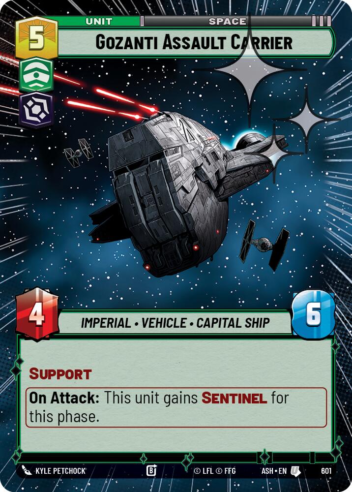 Gozanti Assault Carrier (601) (Hyperspace Foil) (601) [Ashes of the Empire] | Shuffle n Cut Hobbies & Games