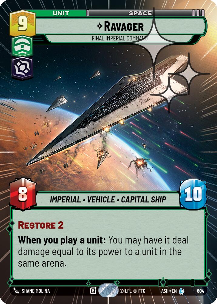 Ravager - Final Imperial Command (604) (Hyperspace Foil) (604) [Ashes of the Empire] | Shuffle n Cut Hobbies & Games