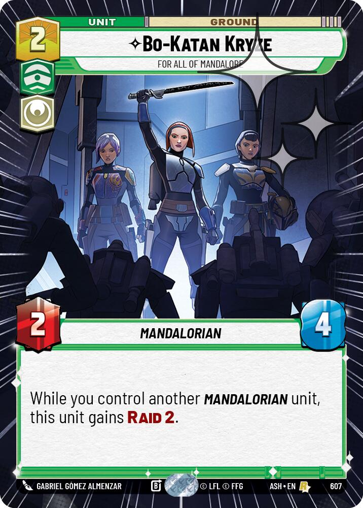 Bo-Katan Kryze - For All of Mandalore (607) (Hyperspace Foil) (607) [Ashes of the Empire] | Shuffle n Cut Hobbies & Games