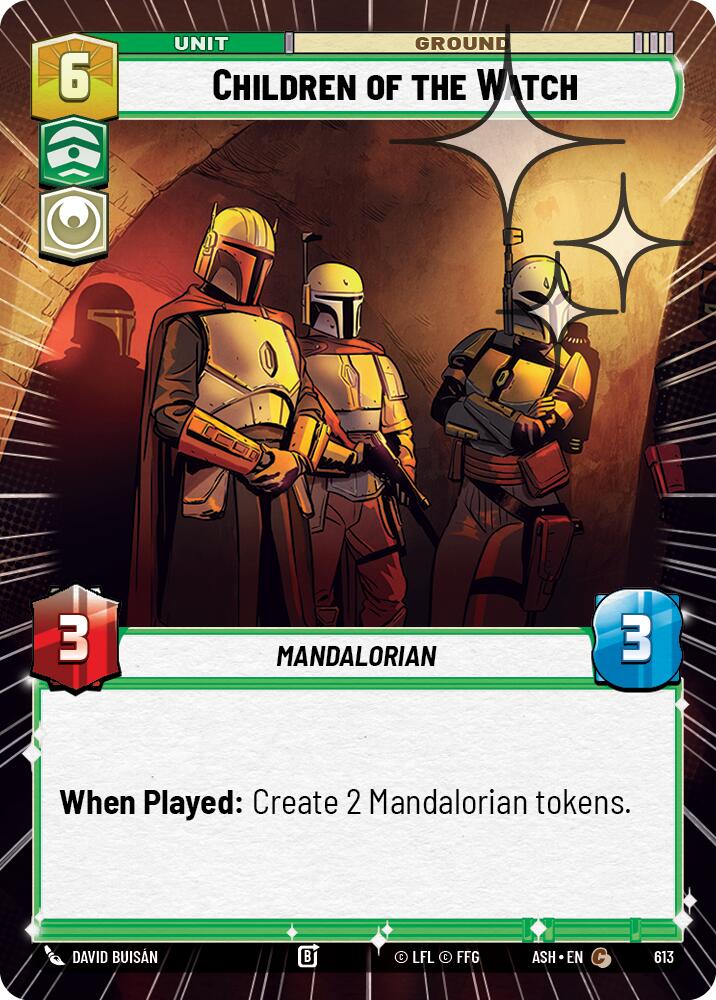 Children of the Watch (613) (Hyperspace Foil) (613) [Ashes of the Empire] | Shuffle n Cut Hobbies & Games