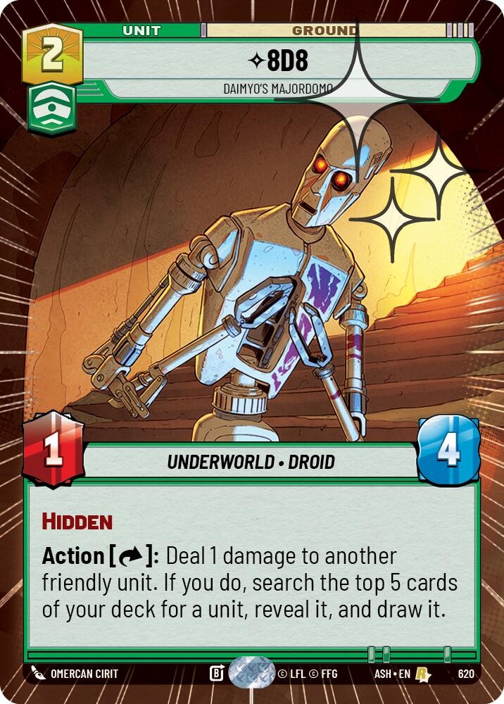 8D8 - Daimyo's Majordomo (620) (Hyperspace Foil) (620) [Ashes of the Empire] | Shuffle n Cut Hobbies & Games