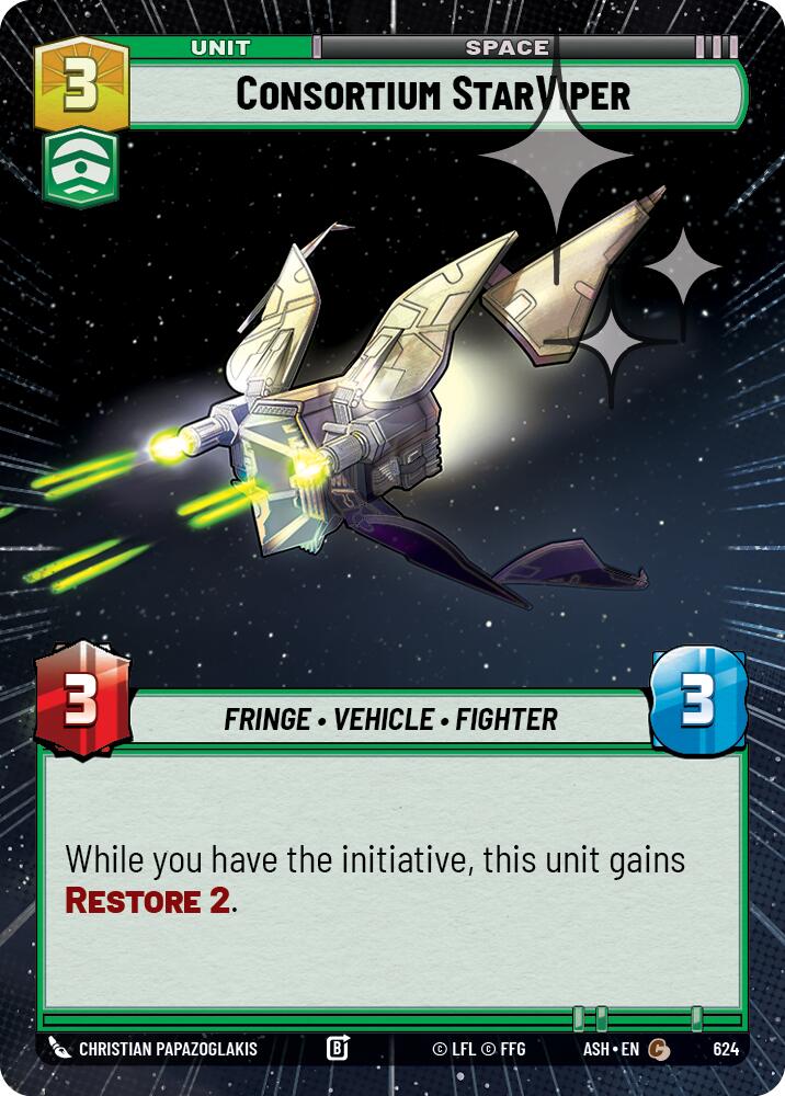 Consortium StarViper (624) (Hyperspace Foil) (624) [Ashes of the Empire] | Shuffle n Cut Hobbies & Games