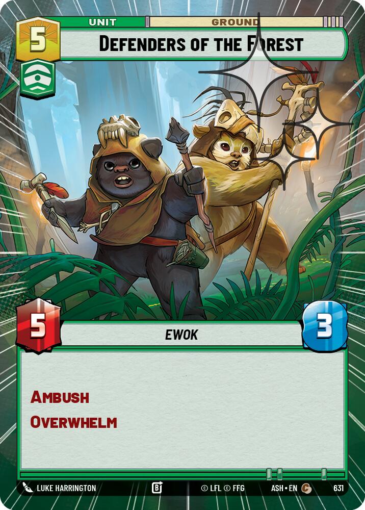 Defenders of the Forest (631) (Hyperspace Foil) (631) [Ashes of the Empire] | Shuffle n Cut Hobbies & Games