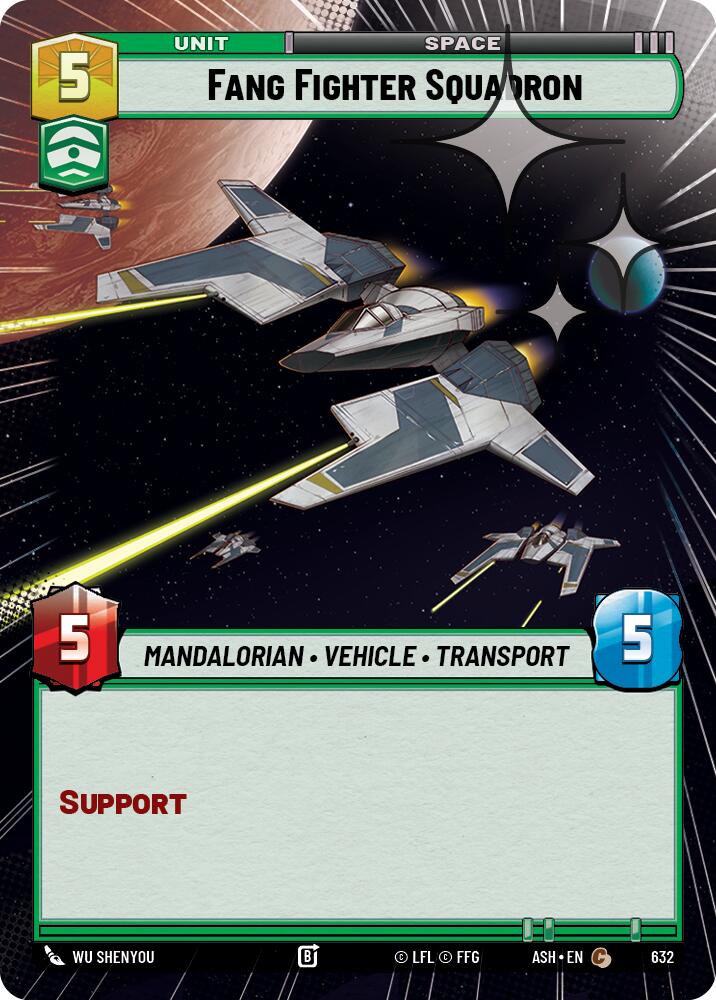 Fang Fighter Squadron (632) (Hyperspace Foil) (632) [Ashes of the Empire] | Shuffle n Cut Hobbies & Games