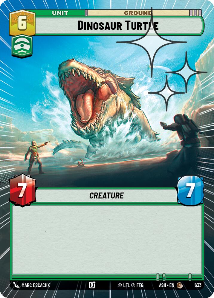 Dinosaur Turtle (633) (Hyperspace Foil) (633) [Ashes of the Empire] | Shuffle n Cut Hobbies & Games