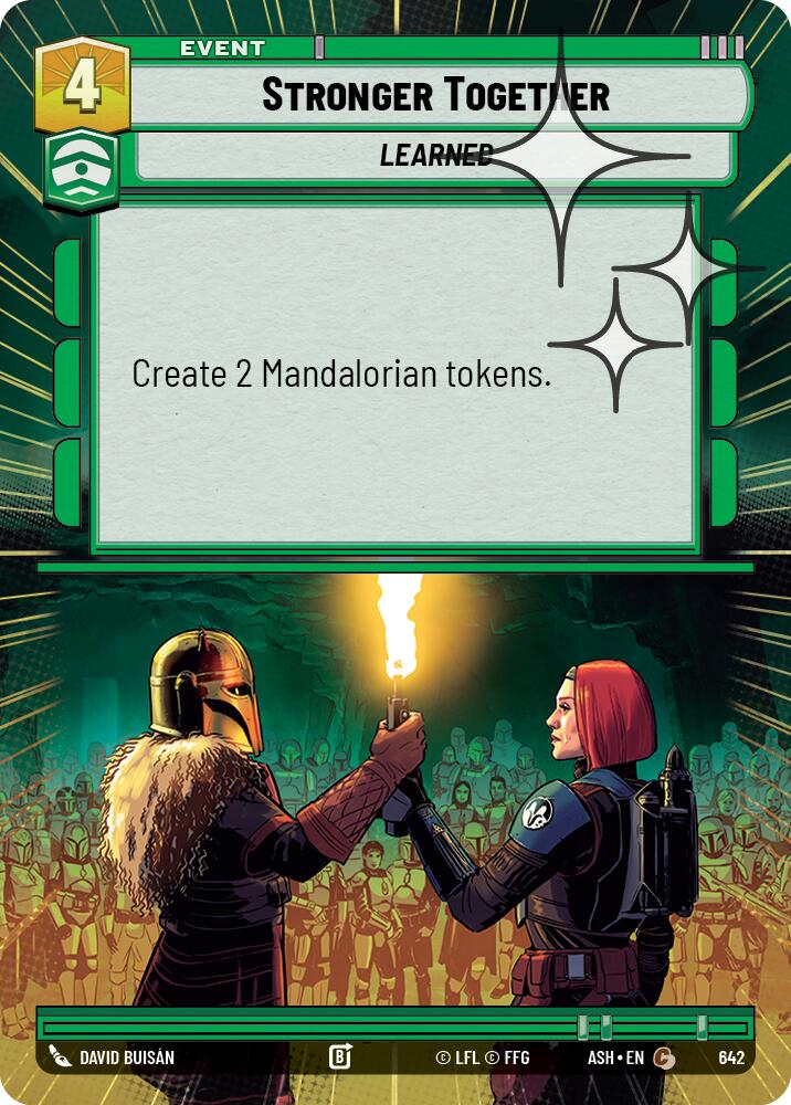 Stronger Together (642) (Hyperspace Foil) (642) [Ashes of the Empire] | Shuffle n Cut Hobbies & Games