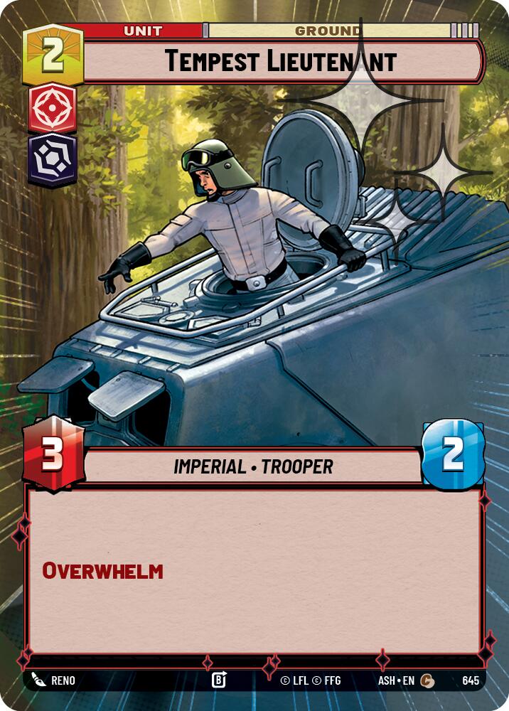 Tempest Lieutenant (645) (Hyperspace Foil) (645) [Ashes of the Empire] | Shuffle n Cut Hobbies & Games