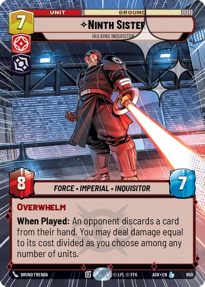 Ninth Sister - Hulking Inquisitor (650) (Hyperspace Foil) (650) [Ashes of the Empire] | Shuffle n Cut Hobbies & Games