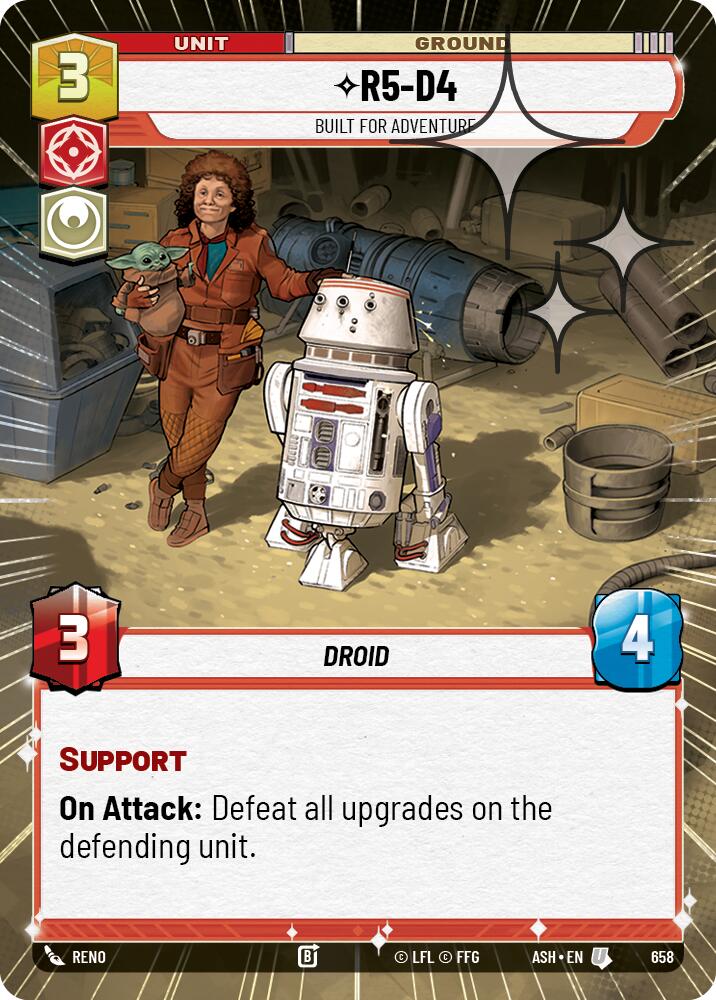 R5-D4 - Built for Adventure (658) (Hyperspace Foil) (658) [Ashes of the Empire] | Shuffle n Cut Hobbies & Games