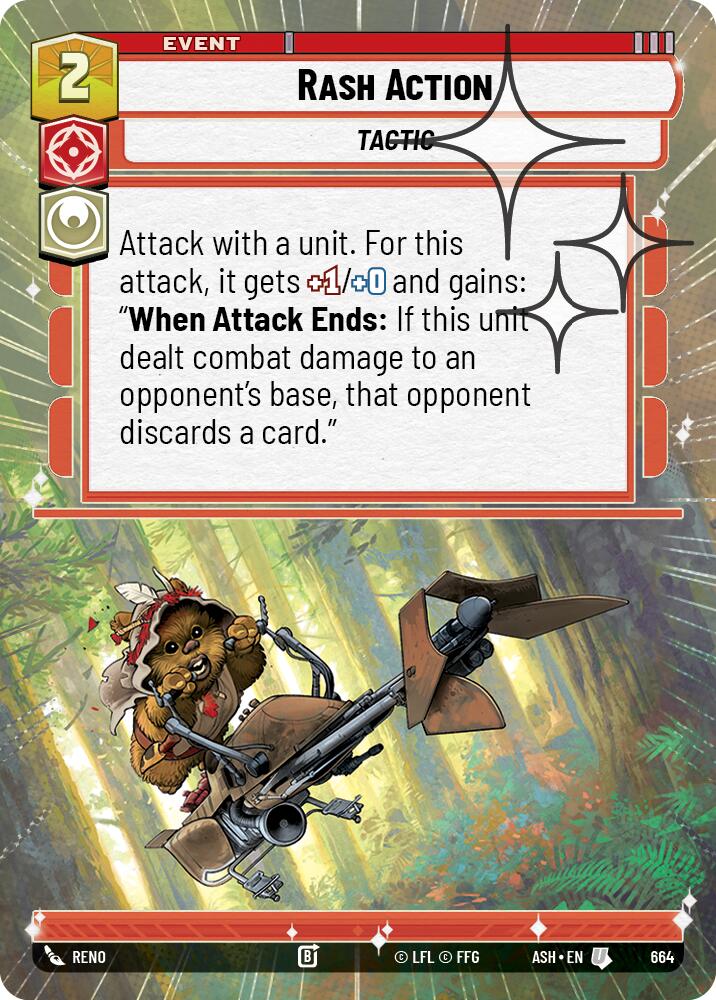 Rash Action (664) (Hyperspace Foil) (664) [Ashes of the Empire] | Shuffle n Cut Hobbies & Games